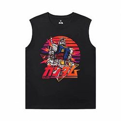 Vintage Anime Shirts Gundam Mens XXXL Sleeveless T Shirts WS2302