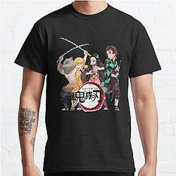 Witzig Demon Slayer Manga Inosuke Zenitsu Nezuko Tanjiro Classic T-Shirt Offical Store RB0812