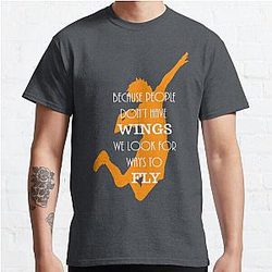 Haikyuu!! Because people don't have wings, we look for ways to fly. Classic T-Shirt Offical Store RB0812