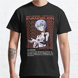 Rei Ayanami Evangelion Ästhetisch Klassisches T-Shirt Offical Store RB0812