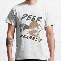 Deer Wrasslin' Classic T-Shirt Offical Store RB0812