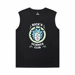 Baumwollhemden Rick und Morty Sleeveless T Shirt Schwarz WS2302