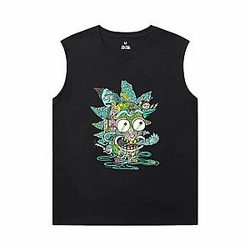 Rick and Morty Sleeveless T Shirt Mens Gym Personalised Tee Shirt WS2302