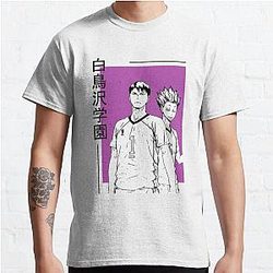 Haikyuu! Shiratorizawa UshiTen character design Classic T-Shirt Offical Store RB0812