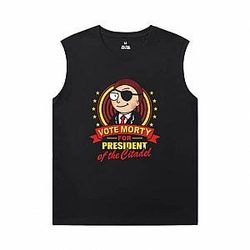 Rick and Morty Printed Sleeveless T Shirts For Mens Cotton Tee WS2302