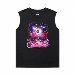 Cotton Gengar Shirts Pokemon Men'S Sleeveless T Shirts Cotton WS2302