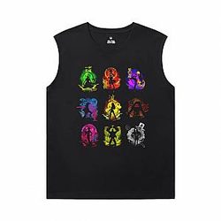One Piece T-Shirts Anime Cotton T Shirt Without Sleeves WS2302