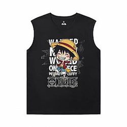 One Piece T-Shirts Anime Cool XXXL Sleeveless T Shirts WS2302