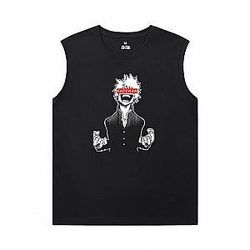 Cotton Tshirt Japanese Anime My Hero Academia Sleeveless Printed T Shirts Mens WS2302