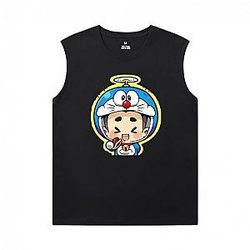 Doraemon Tee Hot Topic Sleeveless T Shirt Black WS2302