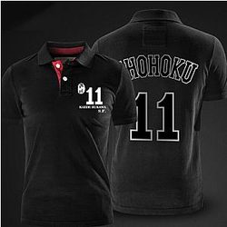 Slam Dunk Rukawa Kaede Polo Shirts Shohoku No.11 White Polo Shirt WS2302