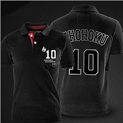 Slam Dunk Hanamichi Sakuragi Polo Shirts Red Polo for Men WS2302