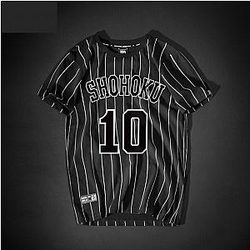 Slam Dunk Hanamichi Sakuragi No.10 striped T-shirt WS2302