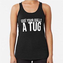 Shoresy 69 - shoresy give your balls a tug            Racerback Tank Top