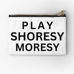 Play Shoresy Moresy - BW Zipper Pouch
