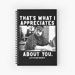 Letterkenny Shoresy Spiral Notebook