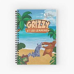 Grizzy and the Lemmings, Casper and Shrek Spiral Notebook