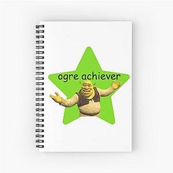 shrek pun Spiral Notebook
