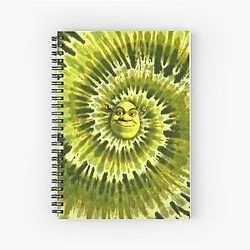 Shrek Tie Dye Spiral Notebook