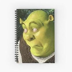 SHREK meme sticker t-shirt Spiral Notebook