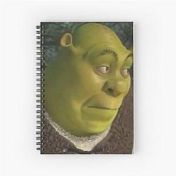 Shrek Meme Drip  Spiral Notebook