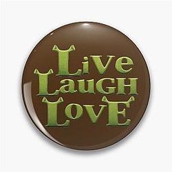 shrek - live laugh love Pin