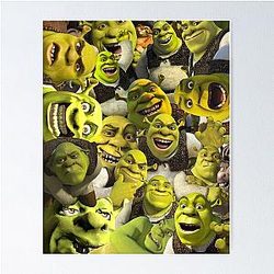 Shrek Collage  Poster