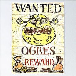 The shrek movie poster Poster