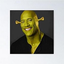 Dwayne the Shrek Johnson Poster