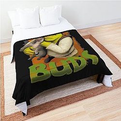 Sexy Shrek  shrek meme face  shrek wazowski Comforter