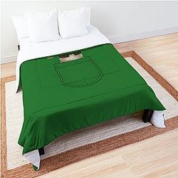 Raised Hands Pocket Shrek Comforter