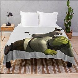 Shrek and Donkey - Best Friends Throw Blanket