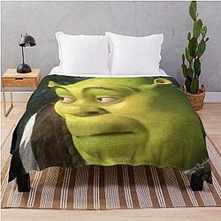 Shrek meme Throw Blanket