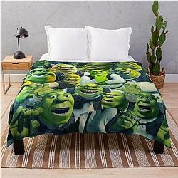 Shrek collage poster design 2021 Throw Blanket