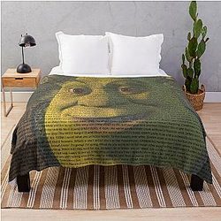 Shrek 2: Electric Boogaloo Throw Blanket