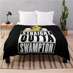 Shrek - Straight Outta Swampton Throw Blanket