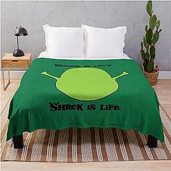 Shrek is love shrek is life Throw Blanket