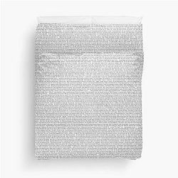 Entire Shrek Script Duvet Cover