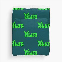 Shrek Slut, funny Shrek lover,     Duvet Cover