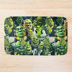 Shrek collage poster design 2021 Bath Mat
