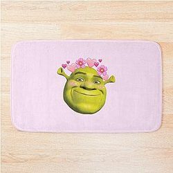 kawaii shrek  Bath Mat