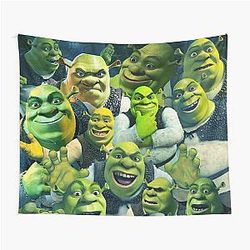 Shrek collage poster design 2021 Tapestry