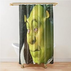 Shrek meme Shower Curtain