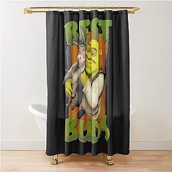 Sexy Shrek  shrek meme face  shrek wazowski Shower Curtain