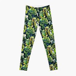 Shrek collage poster design 2021 Leggings