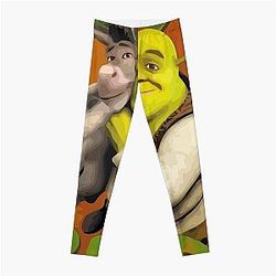 Sexy Shrek  shrek meme face  shrek wazowski Leggings