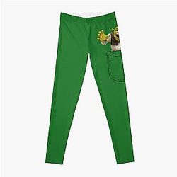 Raised Hands Pocket Shrek Leggings