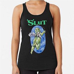 Shrek Slut  - Funny Shrek  - Shrek gift - Shrek is love - Gift for fan - Gift for her - him - Birthd Racerback Tank Top
