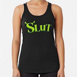Shrek Slut Racerback Tank Top
