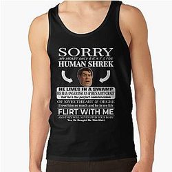 Sorry My Heart Only Beats For Human Shrek Tank Top